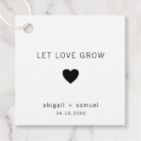Mariage Moderne Noir et Blanc Laissez l'Amour Gran