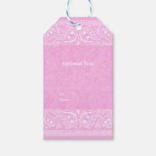 Étiquettes-cadeau Mariage occidental de campagne rustique paisley ro