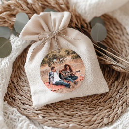 Étiquettes Cadeau Mariage photo Western Couple