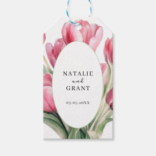 Étiquettes-cadeau Mariage Tulip de printemps