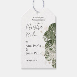 Étiquettes-cadeau Mariage verdoyant