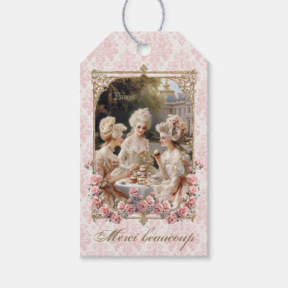 Étiquettes-cadeau Marie Antoinette French roses tea cakes  ギフトタグ