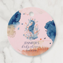 Étiquettes Cadeau Marine Life | Baby shower à cheval de mer