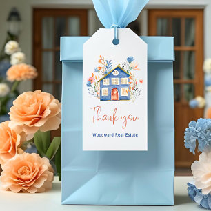 Étiquettes-cadeau Marketing de référence de revendeur   Merci élégan