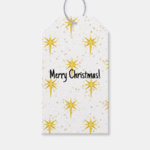 Marque cadeau des étoiles de Noël