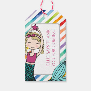 Étiquettes-cadeau Marque Mermaid, merci pour le bon cadeau