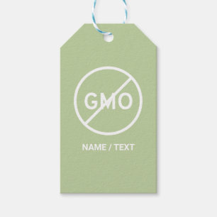 Étiquettes-cadeau Marque naturelle non OGM écologique personnalisée