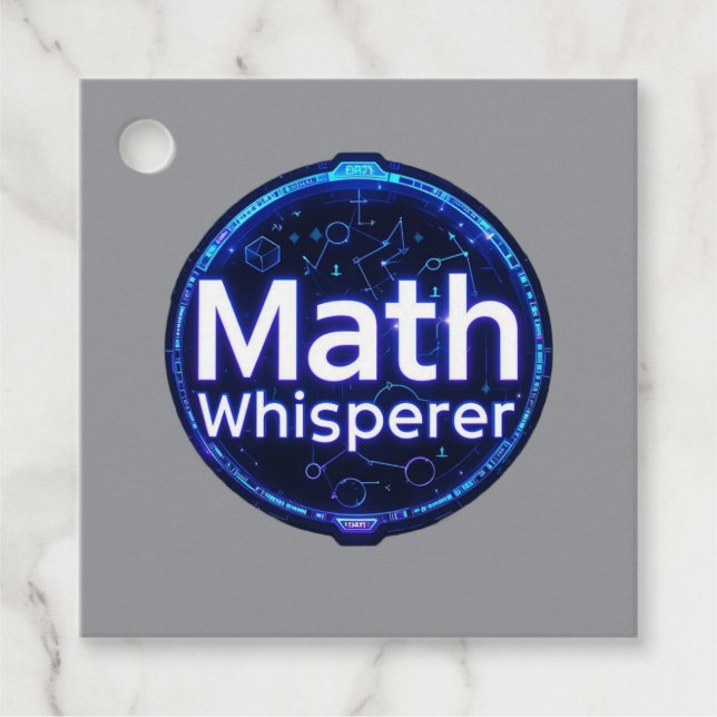 Étiquettes Cadeau Math Enseignant Math Whisperer (Devant)