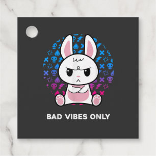 Étiquettes Cadeau Mauvaises Vibrations Seulement