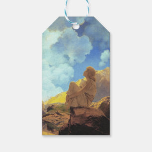 Étiquettes-cadeau Maxfield Parrish Matin 1922 Nuage Bleu Beaux-Arts