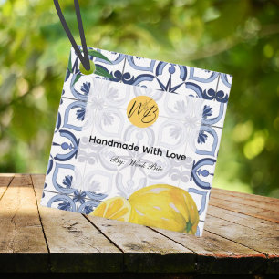 Étiquettes Cadeau Mediterranean Bliss Business Packaging Qr Code