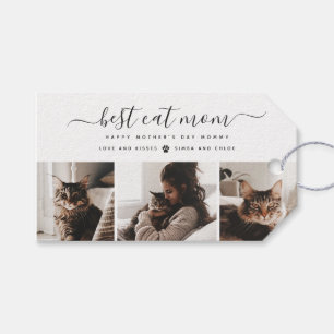 Étiquettes-cadeau Meilleur Chat Maman : Custom Mother's Day Photo de