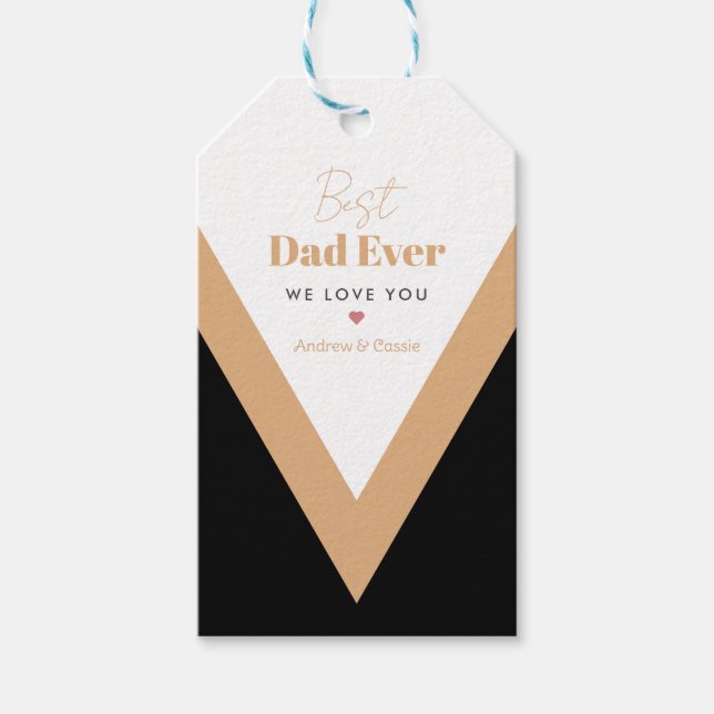 Étiquettes-cadeau Meilleur papa (Devant)