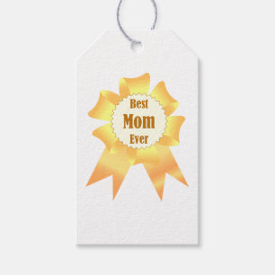 Étiquettes-cadeau Meilleure maman jamais Golden Lauréat du prix ruba