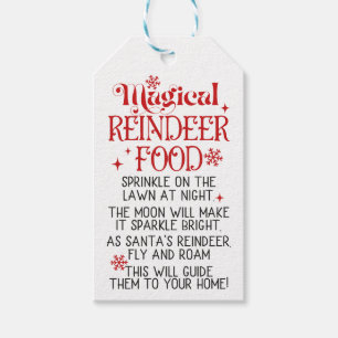 Étiquettes-cadeau Mélange ALIMENTAIRE MAGIQUE REINDEER