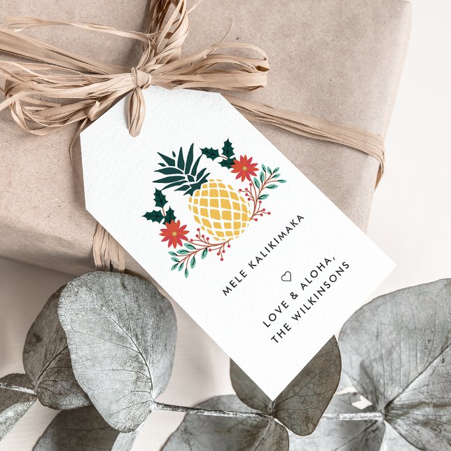 Étiquettes-cadeau Mele Kalikimaka | Hawaiian Christmas Gift Tags (Créateur téléchargé)