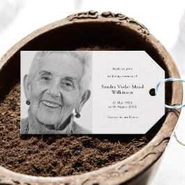 Étiquettes-cadeau Memorial Seed Packet Funeral Favoriser photo moder