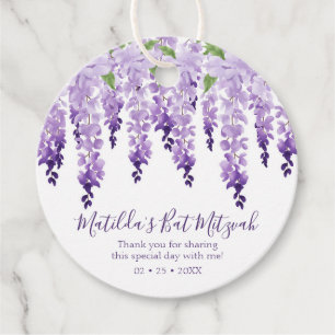 Étiquettes Cadeau Merci à eau   BAT MITZVAH