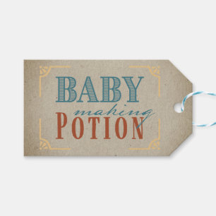 Étiquettes-cadeau Merci Baby Making Potion Baby shower