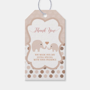 Étiquettes-cadeau Merci baby shower