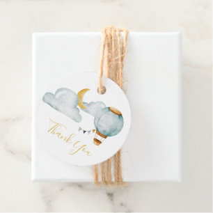 Étiquettes Cadeau Merci Balises cadeaux Baby shower bleu doux