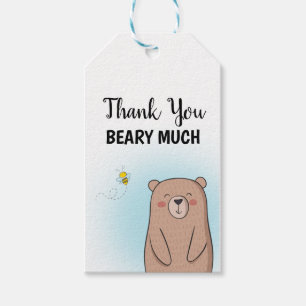 Étiquettes-cadeau Merci Beary