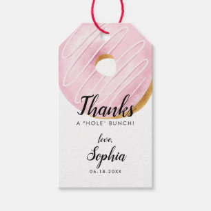 Étiquettes-cadeau Merci beaucoup Fête d'anniversaire Donut