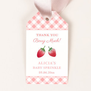 Étiquettes-cadeau Merci Berry Beaucoup Fraise Party Favoriser Tags
