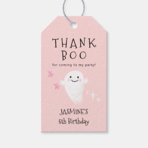 Étiquettes-cadeau Merci Boo   Fête d'anniversaire de la Fille d'Hall
