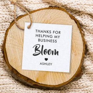 Étiquettes Cadeau Merci d'avoir aidé My Business Bloom Gift Tag