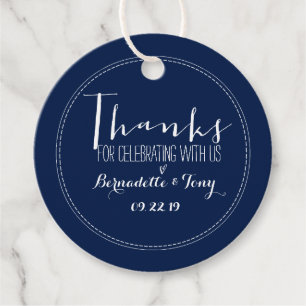 Étiquettes Cadeau Merci D'Avoir Célébré Avec Nous ! Merci mariage