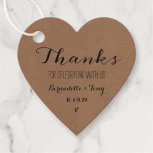 Étiquettes Cadeau Merci D'Avoir Célébré Avec Nous ! Merci mariage