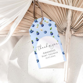 Étiquettes-cadeau Merci de Baby shower Berry Sweet Blueberry