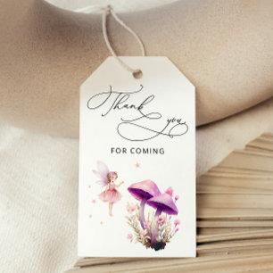 Étiquettes-cadeau Merci de Baby shower Fairy Garden