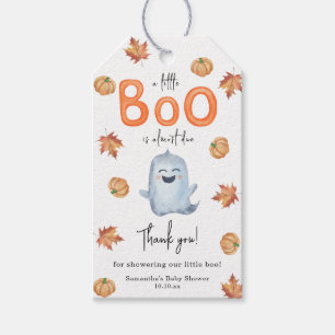 Étiquettes-cadeau Merci de Baby shower fantôme mignon