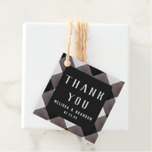 Étiquettes Cadeau Merci de chèque en plastique Buffalo
