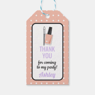 Étiquettes-cadeau Merci de fête d'anniversaire Tags Beauté Spa Pampe