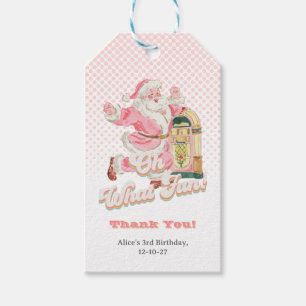 Étiquettes-cadeau Merci de fête de Noël Super rétro
