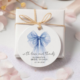 Étiquettes Cadeau Merci de Fête des mariées de la boîte de coquette 