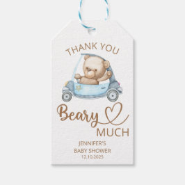 Étiquettes-cadeau Merci de l'ours en peluche