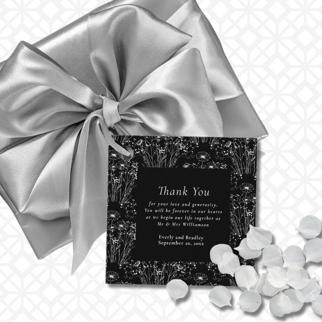 Étiquettes Cadeau Merci de Mariage noir noir noir noir (Créateur téléchargé)