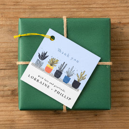 Étiquettes Cadeau Merci de ménage moderne mariage Favor sac