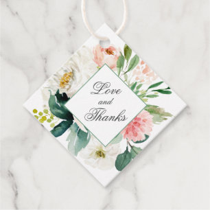 Étiquettes Cadeau Merci de Quinceanera rose pâle