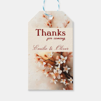 Étiquettes-cadeau Merci d'être venu et votre nom