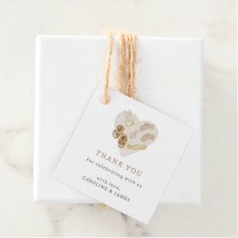 Étiquettes Cadeau Merci du Baby shower Boho