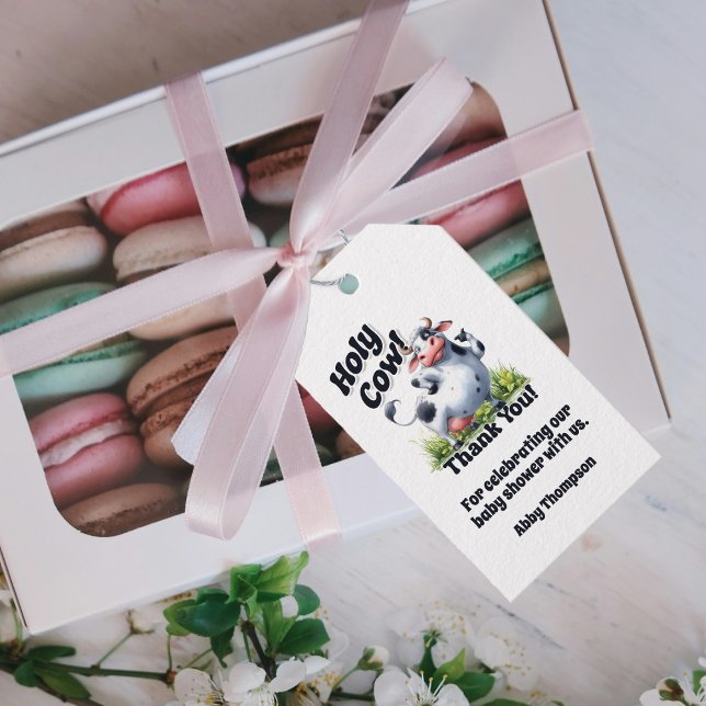 Étiquettes-cadeau Merci du Baby shower Saint-Vache (Créateur téléchargé)