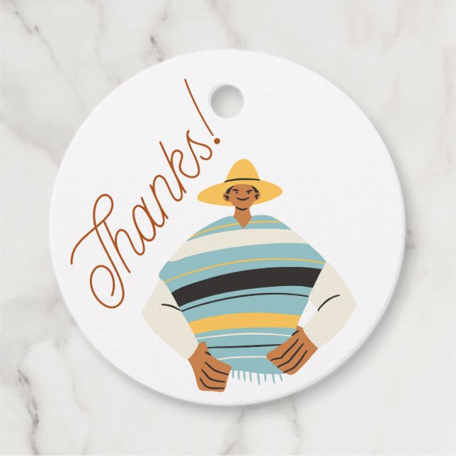 Étiquettes Cadeau Merci, emballage (Devant)