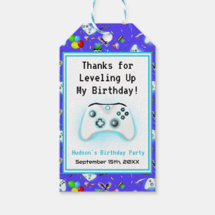 Étiquettes-cadeau Merci Epic Gamer Anniversaire Coup Critique