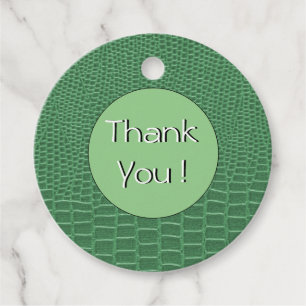 Étiquettes Cadeau Merci Exotic Green Lizard
