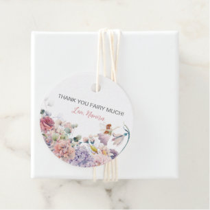Étiquettes Cadeau Merci Fairy Many, fête d'anniversaire enchantée